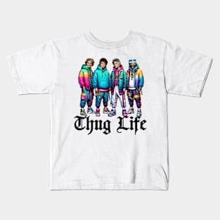 THUG LIFE GOLDEN GIRLS BLACK ART Kids T-Shirt
